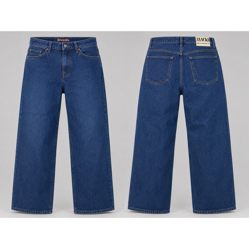 SNACKS! Mother Double Stack Ankle Jeans  WOMENS 34x27  Just a Nibble DARK WASH